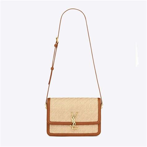 ysl solferino medium satchel|SOLFERINO MEDIUM SATCHEL IN raffia and vegetable.